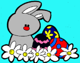 Dibuix Conillet de Pasqua pintat per raul 