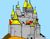 Dibuix Castell medieval pintat per Amós
