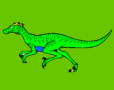 Dibuix Velociraptor  pintat per David