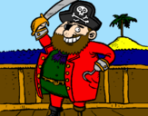 Dibuix Pirata a bord pintat per Mar