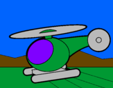 Dibuix Helicòpter petit  pintat per BERNI
