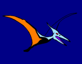 Dibuix Pterodàctil pintat per QUIM  MOYA