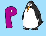 Dibuix Pingüi pintat per nerea gonzalez 2nB