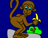Dibuix Mono pintat per p5ari