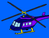 Dibuix Helicòpter  pintat per jan