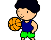 Dibuix Jugador de bàsquet pintat per julia soca
