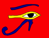 Dibuix Ull Horus pintat per laurus m g