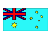 Dibuix Austràlia pintat per La   Bandera