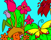 Dibuix Fauna i flora pintat per ariadna