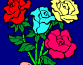 Dibuix Ram de roses pintat per LAURA