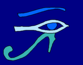 Dibuix Ull Horus pintat per Ona 8