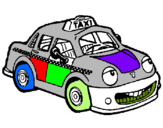 Dibuix Herbie taxista pintat per roger ruiz