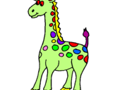 Dibuix Girafa pintat per Claudia
