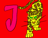 Dibuix Jaguar pintat per julia torras gusi