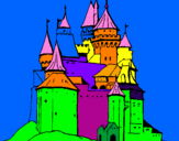 Dibuix Castell medieval pintat per emma