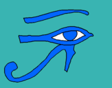 Dibuix Ull Horus pintat per roger