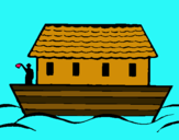 Dibuix Arca de Noe pintat per habbo