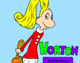 Dibuix Horton - Sally O'Maley pintat per cristina homs picañol