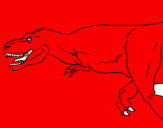 Dibuix Tiranosaure rex pintat per alex