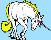 Dibuix Unicorn brau  pintat per laura