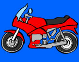 Dibuix Motocicleta pintat per asterix