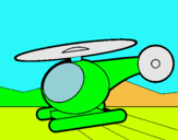 Dibuix Helicòpter petit  pintat per POL