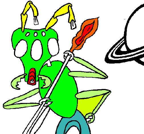 Dibuix Formiga alienigena pintat per MELCHY
