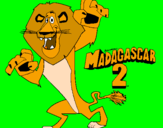 Dibuix Madagascar 2 Alex pintat per bryan