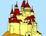 Dibuix Castell medieval pintat per Júlia B.C