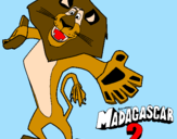 Dibuix Madagascar 2 Alex 2 pintat per Manel