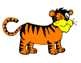 Dibuix Tigre pintat per JAN PRAT PEÑA