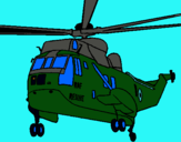 Dibuix Helicòpter al rescat  pintat per ferran
