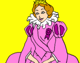 Dibuix Princesa reial pintat per princesa
