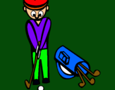 Dibuix Jugador de golf II pintat per NIL ZC