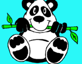 Dibuix Ós Panda pintat per Miley