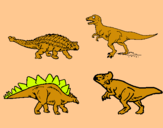 Dibuix Dinosauris de terra pintat per joan