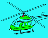Dibuix Helicòpter  pintat per pol i.g