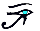 Dibuix Ull Horus pintat per anna 