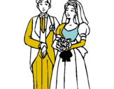 Dibuix Marit i dona III pintat per MIREIA