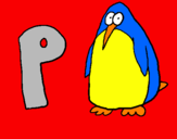 Dibuix Pingüi pintat per Júlia