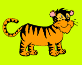 Dibuix Tigre pintat per NIL MARIA