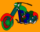 Dibuix Moto pintat per julia
