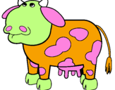 Dibuix Vaca pensativa pintat per julia