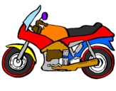 Dibuix Motocicleta pintat per Maria 