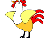 Dibuix Gallina pintat per gallina lorena
