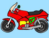 Dibuix Motocicleta pintat per luismi