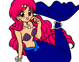 Dibuix Sirena pintat per marcela