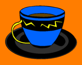 Dibuix Tassa de cafè pintat per la taza de café magica