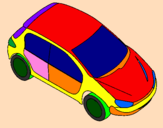 Dibuix Cotxe vist des de dalt  pintat per XEVI