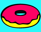 Dibuix Donuts pintat per homer